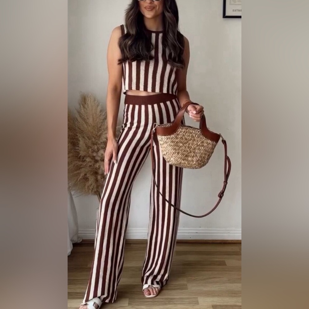 ZARA Two piece striped set
